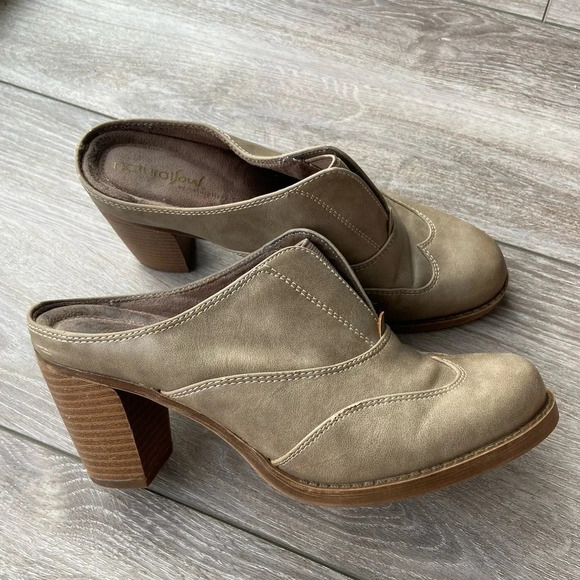 Natural Soul Cammie Slip On Wingtip  Mules Clogs - Picture 1 of 13